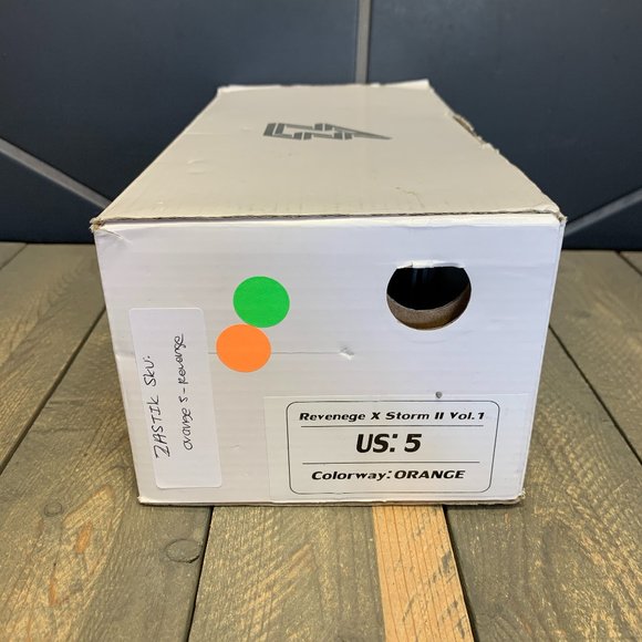 ~Used W/O Box Men Revenge x Storm II Volume 1 Orange Camo Low Top Sneaker Size 5 - Picture 6 of 6